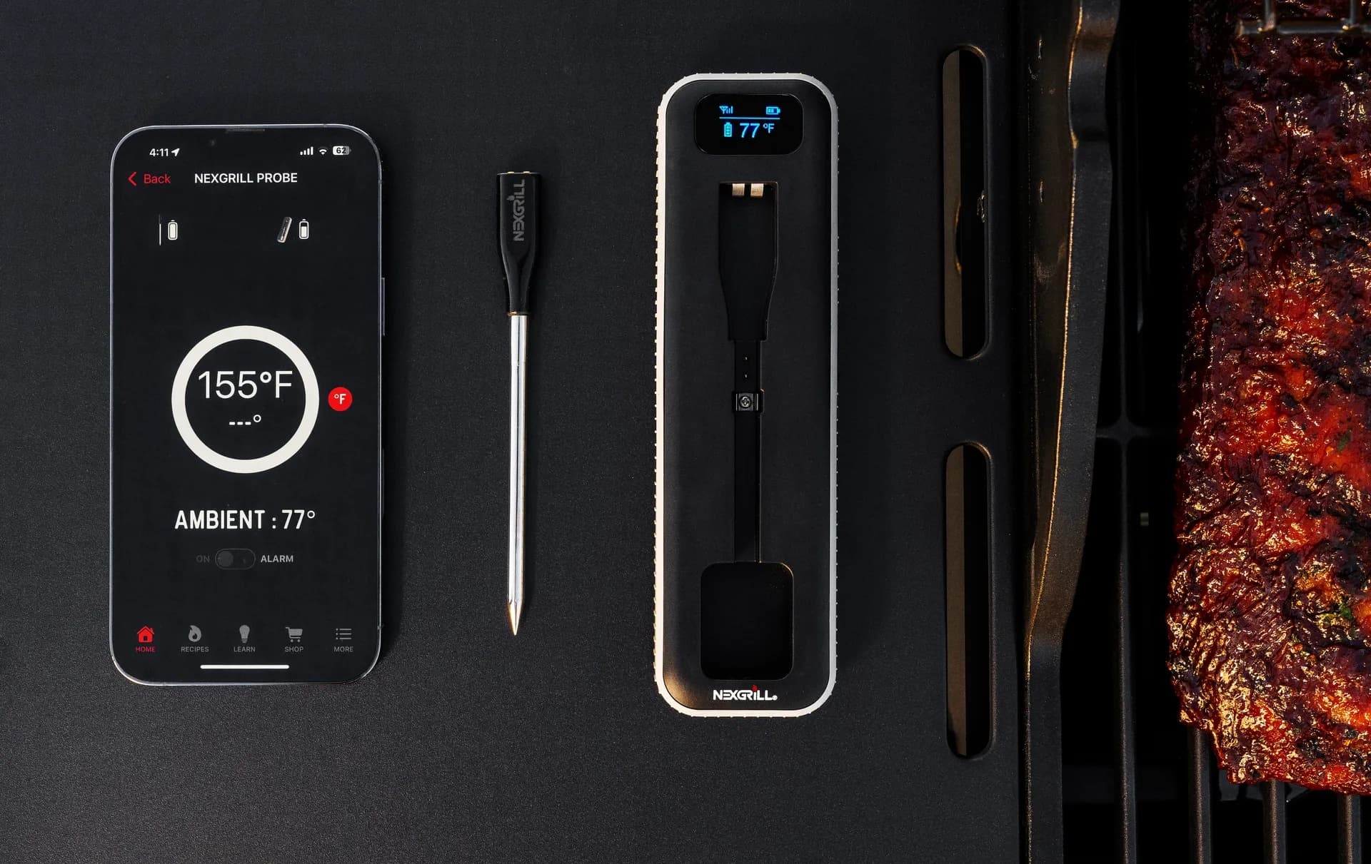 Digital Wireless Meat Probe Thermometer For Grilling