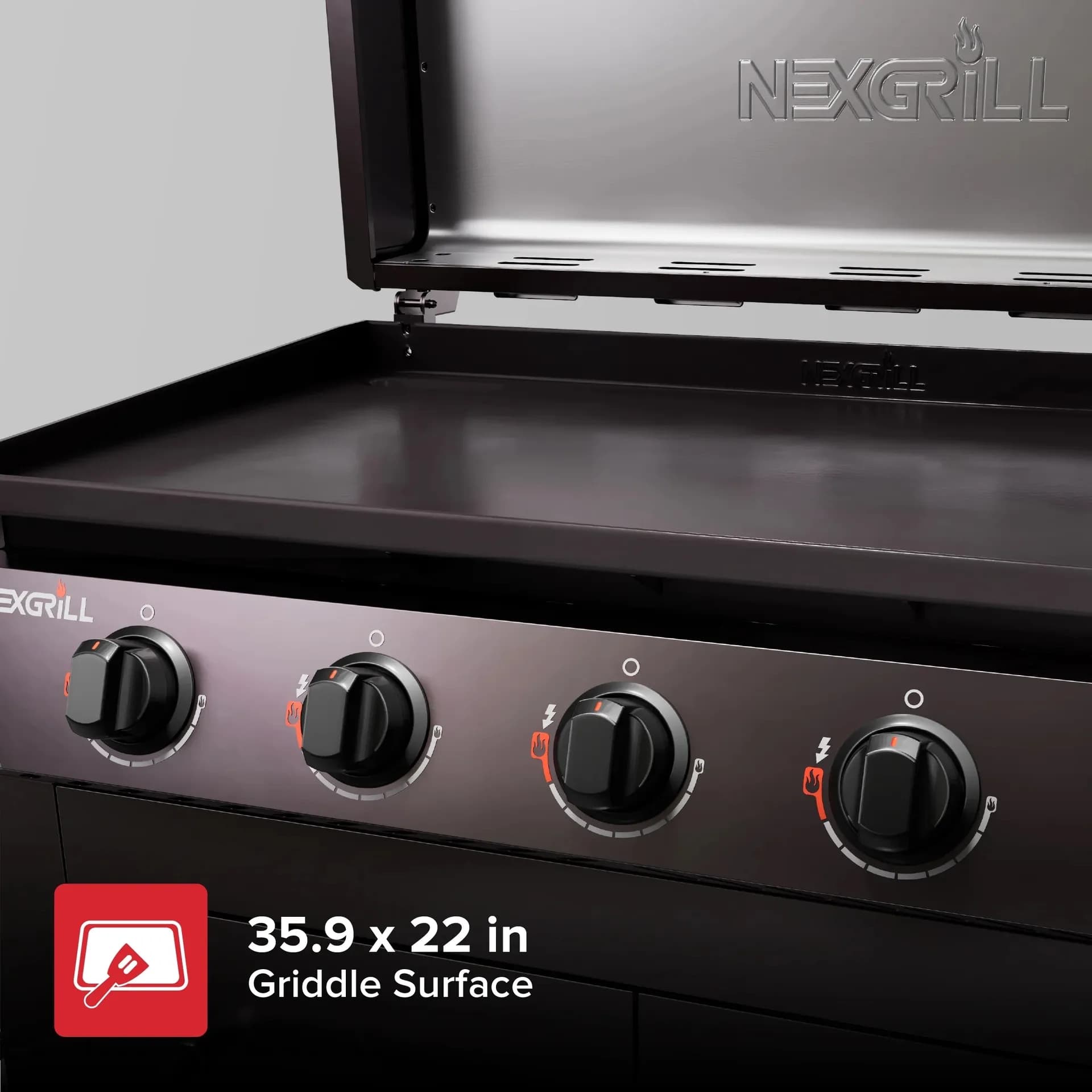Nexgrill Daytona Pro 5 Burner Nitroguard Propane Gas Griddle