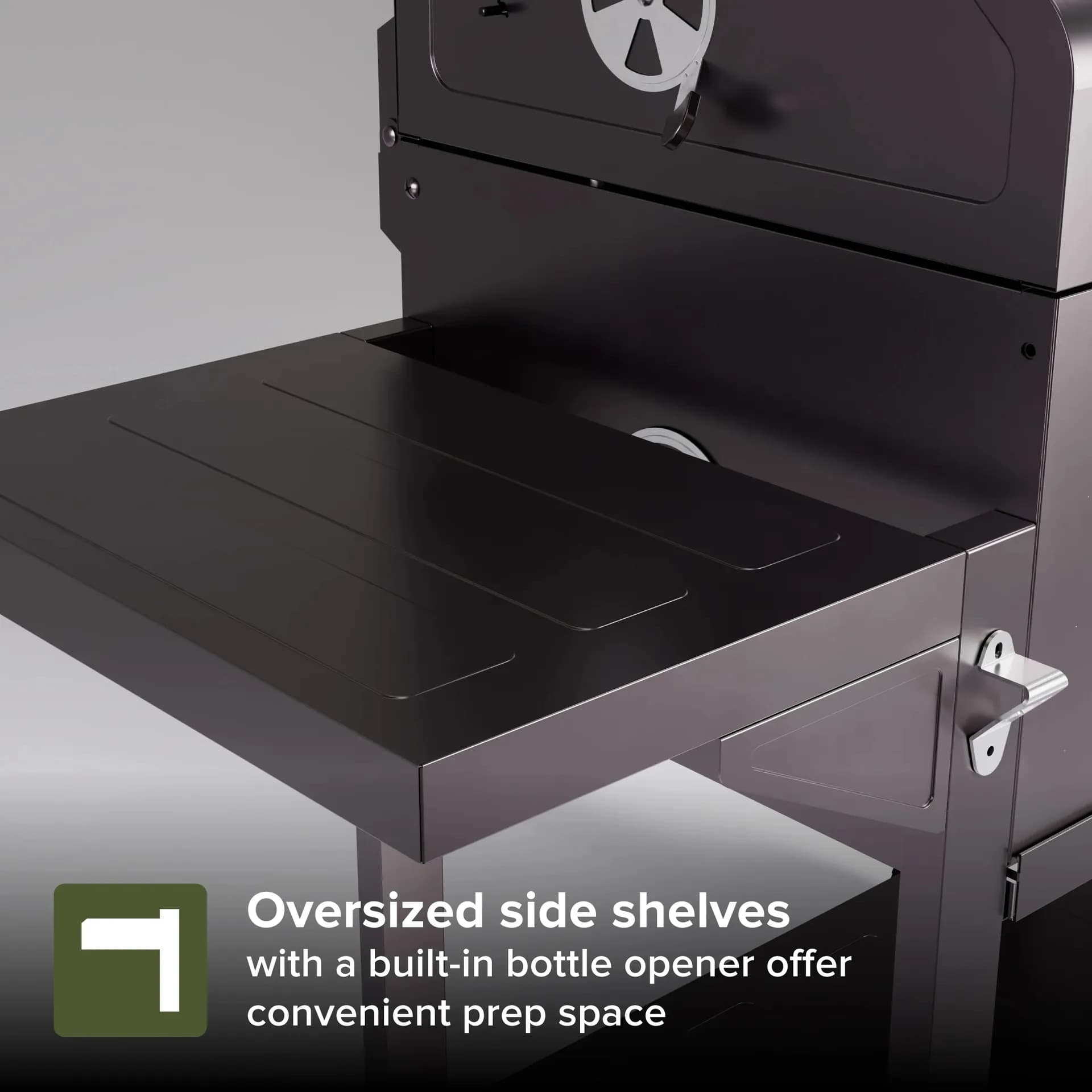 Nexgrill Oakford Homestead 24 Heavy Duty Charcoal Grill in Black